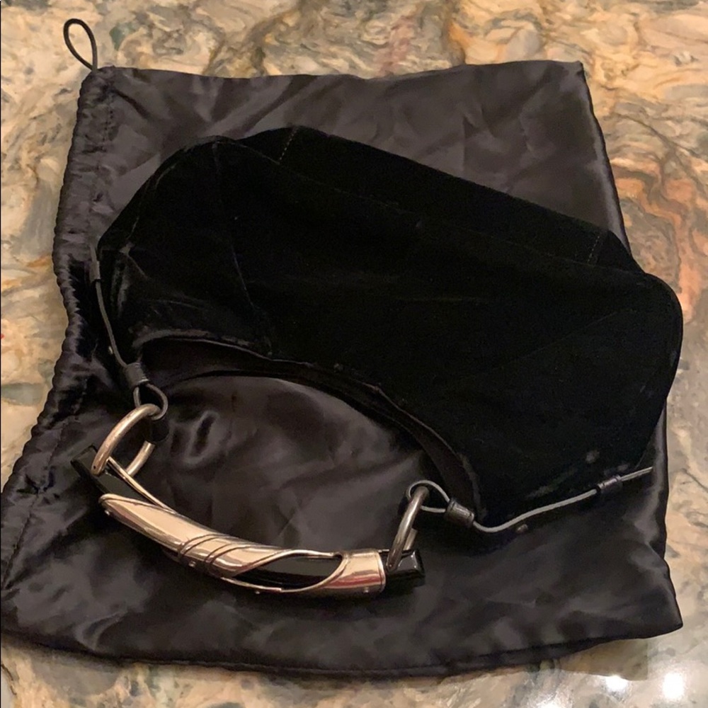 Yves St Laurent Mombasa Luxurious Black Velvet bag